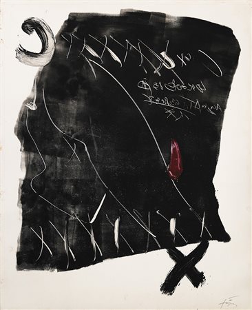 Antoni Tàpies Lettera a Teresa II 1974 Monotipo dipinto su carta 76.5 x 63.5...