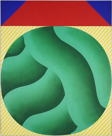 Kumi Sugai Rond vert 1967 Olio su tela 100 x 81.3 cm Firmato in basso a...