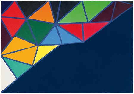 Piero Dorazio Gymn 1972 Olio su tela 45 x 65 cm Firma, titolo, data sul retro...