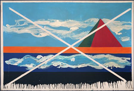 Franco Angeli Senza titolo Prima metà anni '80 Tecnica mista su tela 120 x...