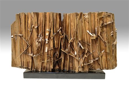 Giò Pomodoro Situazione vegetale 1958 Bronzo e base in marmo 27 x 47 x 9 cm...