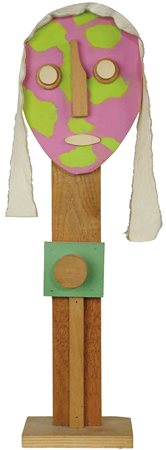 Enrico Baj Gli scacchi di Baj Legno e tecnica mista 59 x 17 x 9 cm Titolo,...