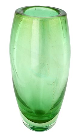SEGUSO MURANO ITALIA1970 ca. GRANDE VASO in vetro sommerso con foglia d'oro...
