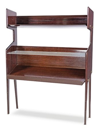 ICO PARISI 1955 LIBRERIA mod 459 per Angelo de Baggis Cantù, struttura in...