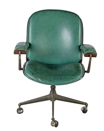 ICO PARISI 1959 POLTRONCINE DA UFFICIO mod. Easy Chair: una coppia e una...