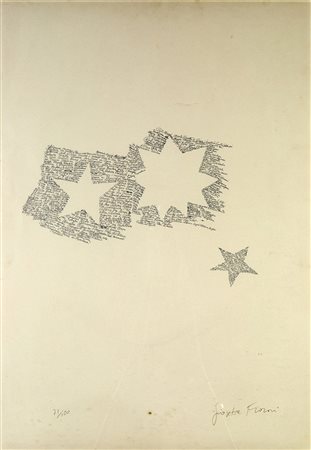 GIOSETTA FIORONI (Roma 1932) SENZA TITOLO litografia, 100x70 cm. Numerata...