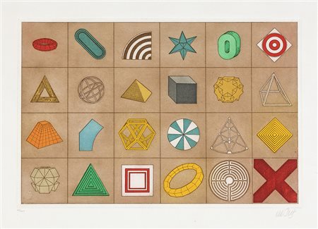 LUCIO DEL PEZZO (Napoli 1933) SENZA TITOLO acquaforte, cm 60x80. Firma e...