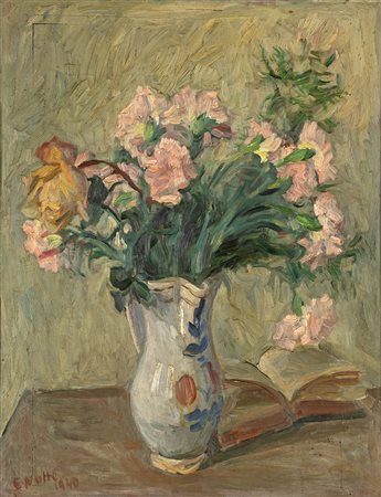 EMILIO NOTTE (Ceglie Messapica 1891-Napoli 1982) VASO DI FIORI olio su...