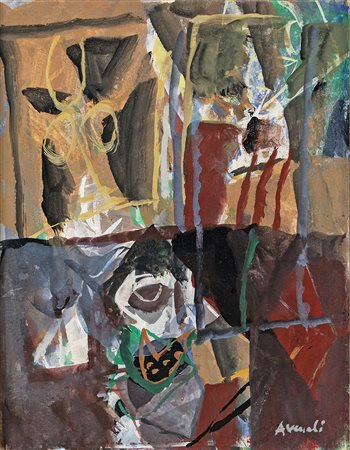 MARCELLO AVENALI (Roma 1912-Roma 1981) COMPOSIZIONE tecnica mista su...