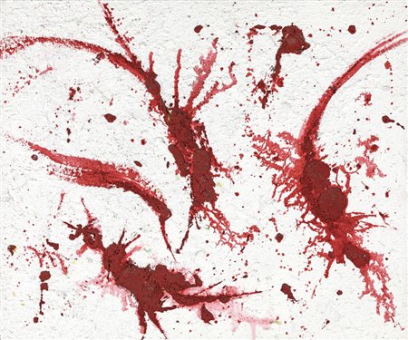 AGENORE FABBRI (Quarrata 1911-Savona 1998) FORMICHE ROSSE acrilico su tela,...