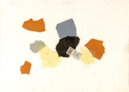 GIULIO TURCATO (Mantova 1912-Roma 1995) COMPOSIZIONE tecnica mista su carta...