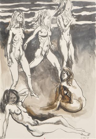 Renato Guttuso (Bagheria 1911 – Rom/Roma 1987) Figure di donne, 1969;Tecnica...