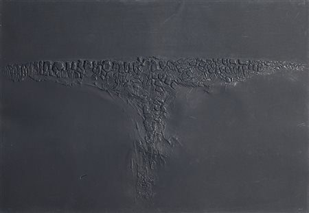 Alberto Burri (Città di Castello 1915 – Nice/Nizza 1995) Cretto nero F,...