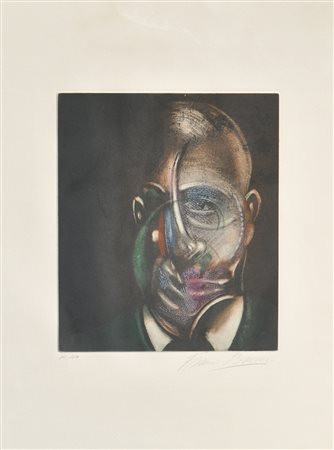 Francis Bacon (Dublin/Dublino 1909 - Madrid 1992) Ritratto di Michael Leiris,...