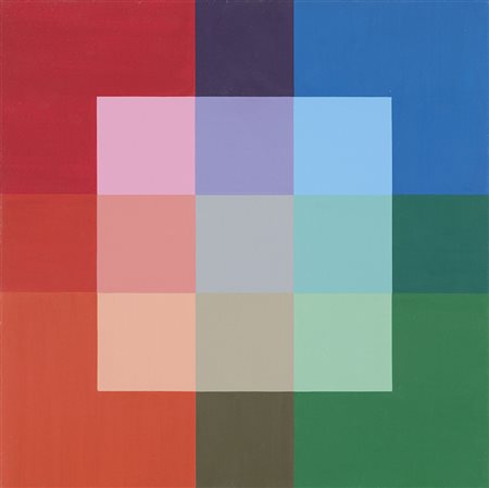 Giovanni Sabatini (* 1947) Colore forma spazio;Acrilico su masonite Circa 35...
