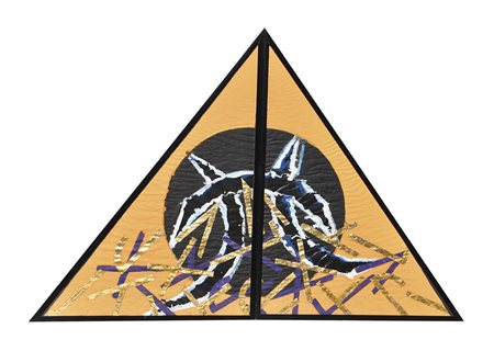 Luciano Bartolini (Fiesole 1948) Composizione;Tecnica mista su carta, coppia...