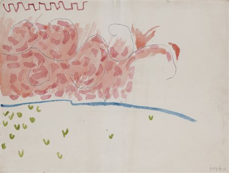 Giorgio Griffa (Turin/Torino 1936) (Turin/Torino 1936);Acquarello su...