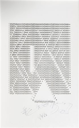 Henry Chopin (Paris/Parigi 1922 – Dereham 2008) Senza titolo, 1961;Serigrafia...