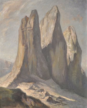 Oskar Wiedenhofer (Bozen/Bolzano 1889 – Seis/Siusi 1987) Tre Cime di...