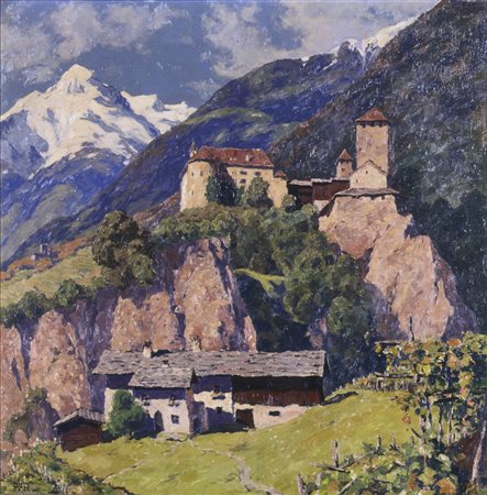 Friedrich Walz (Maler in Bad Gastein/Pittore a Gastein) Castel Tirolo,...