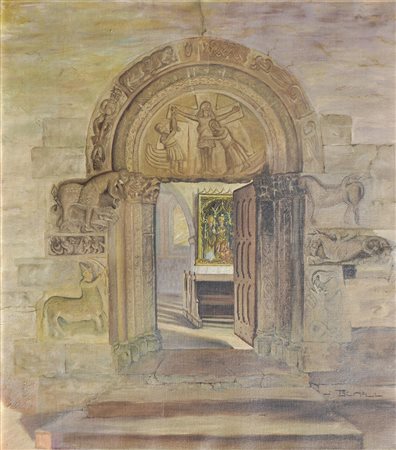Josef Tscholl (Schlanders/Silandro 1876 – Landeck 1954) Portale di Castel...