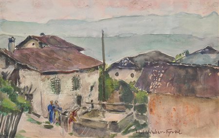 Hans Josef Weber-Tyrol (Schwaz 1874 – Meran/Merano 1957) Caldaro;Acquerello,...