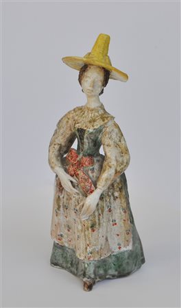 Fini Platzer (Innsbruck 1913 – Thaur 1990) Figura in abito...