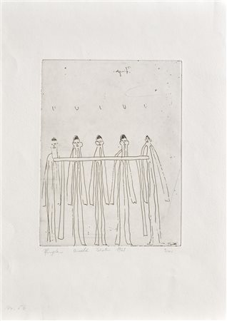 Oswald Tschirtner (Perchtoldsdorf 1920 – Maria Gugging 2007) Senza titolo,...