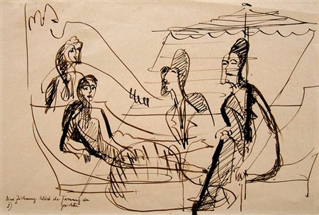Ernst Ludwig Kirchner 1880, Aschaffenburg (Germania) - 1938, Davos (Svizzera)...
