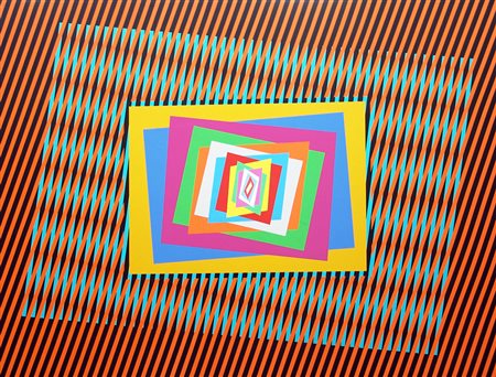 Ferruccio Gard 1940, Vestignè (To) - [Italia] Percezioni cromatiche acrilico...