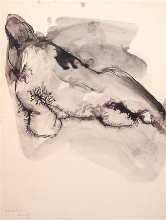 Aldo Bergolli 1916, Legnano (Mi) - 1972, Milano (Mi) - [Italia] Nudo tecnica...