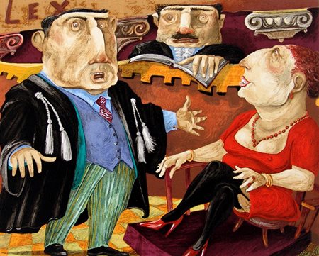 Pino Procopio 1954, Guardavalle (Cz) - [Italia] L'avvocato serigrafia...