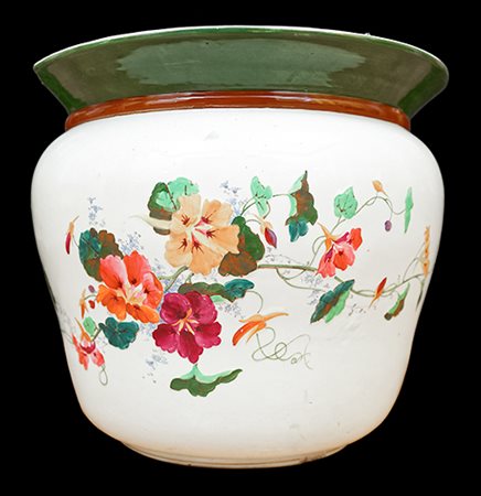 Ceramiche Florio, fine del XIX - inizio del XX secolo Cachet-pot in...