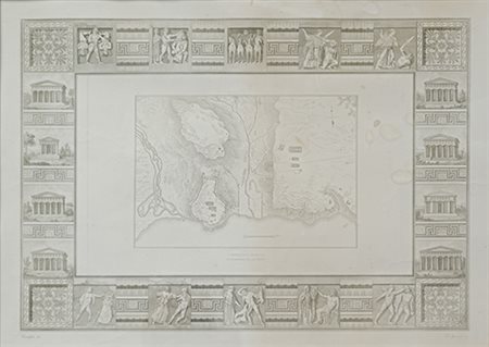 Di Giovanni (?) Pianta di Selinunte Stampa Lastra: 41,4x52,7 cm, luce:...