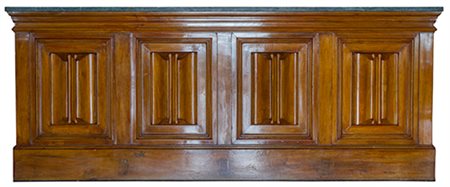 Manifattura siciliana, I quarto del XX secolo (?) Bancone con fronte a...