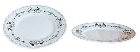 Richard Ginori 2 piatti per servire l'antipasto Porcellana dipinta 2,5X20,5...