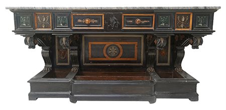 Manifattura siciliana, ultimo quarto del XIX secolo Consolle Legno di pino...