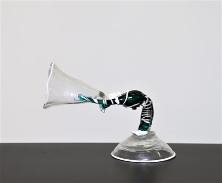 BIANCONI FULVIO (1915 - 1996) Calice. -. Cm 21,50 x 15,50 x 10,00. Vetro...