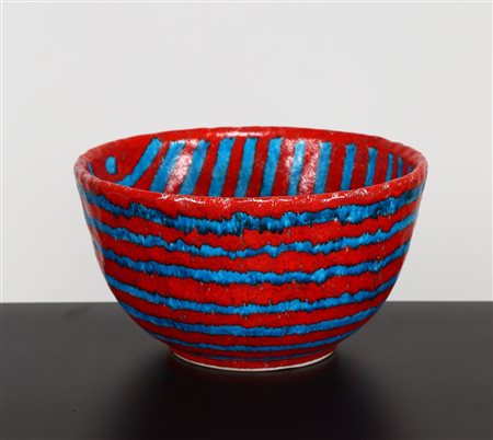 GAMBONE GUIDO (1909 - 1969) Ciotola. -. Cm 27,00 x 15,00 x 27,00. Ceramica a...