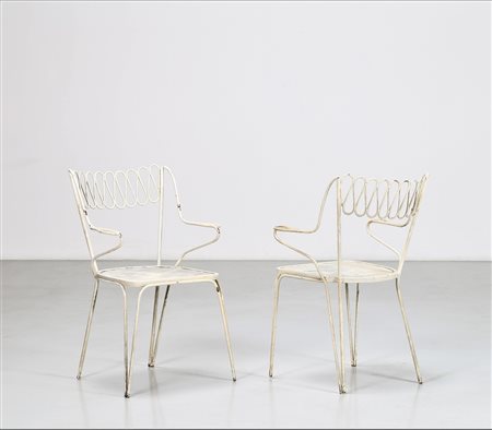 PONTI GIO' (1891 - 1979) Coppia di sedie. -. Cm 54,00 x 82,00 x 52,00....