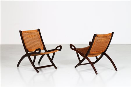 REGUITTI Coppia di poltroncine pieghevoli Ninfea. -. Cm 48,00 x 70,00 x...