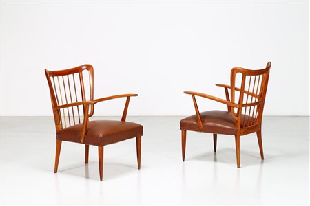 BUFFA PAOLO (1903 - 1970) Coppia di poltrone. -. Cm 57,00 x 84,00 x 65,00....
