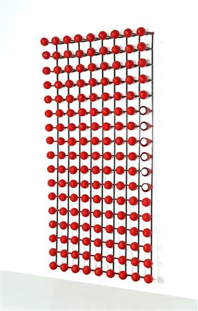 PESCE GAETANO (n. 1939) Appendiabiti da parete, pezzo unico. . . Cm 120,00 x...