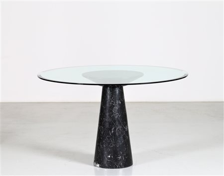 MANGIAROTTI ANGELO (n. 1921) Raro Tavolo tondo. -. Cm 119,50 x 73,50 x...