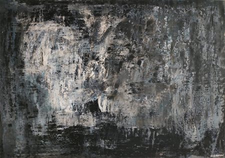 Saverio Rampin, Senza Titolo, 50/'60 Tecnica mista su carta 60x90 cm Firma in...