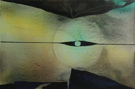 Luciano Gaspari, Senza Titolo, 1959/60 Olio su Tela 40x60 cm Firma in basso...