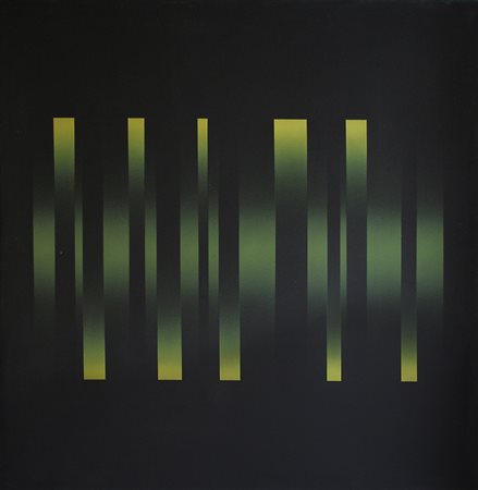 Ennio Finzi, Struttura luce, 1975 Acrilico su tela 95x95 Firma, titolo e data...