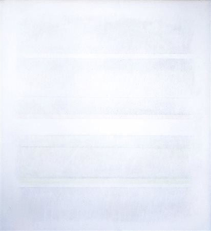 Riccardo Guarneri, 2 strisce colore, 1971 Tecnica mista su tela 65x60 cm...