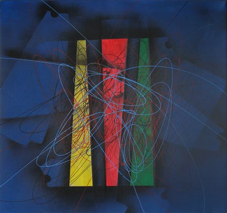 Roberto Crippa, Spirale, 1952 Olio su Tela 80x84 cm Firma e data a retro...