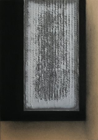 Nunzio Di Stefano, Senza Titolo, 2001 Piombo e pastello su cartone 51,5x36 cm...